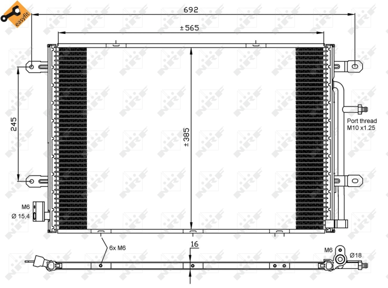 Airco condensor NRF 35841