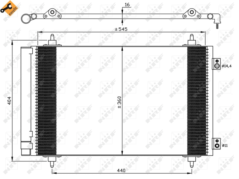 NRF Airco condensor 35844