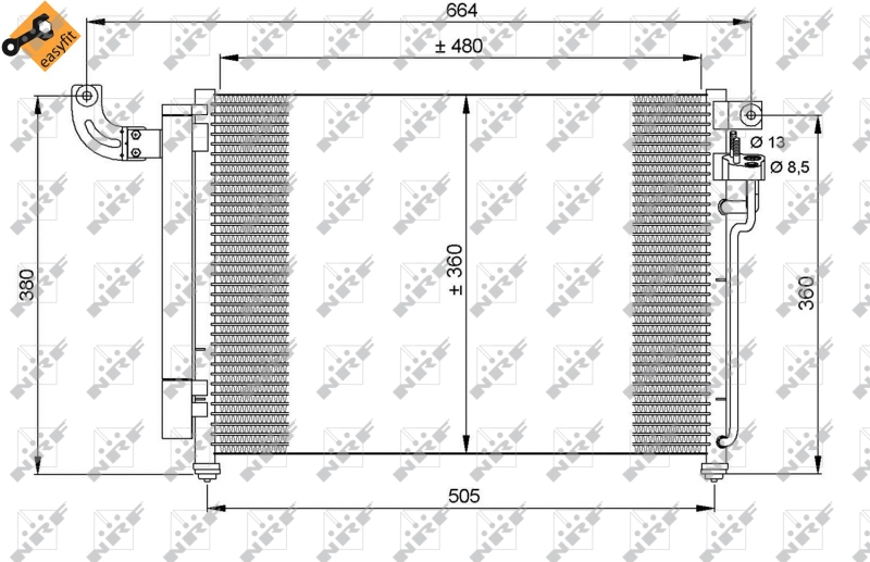 Airco condensor NRF 35852