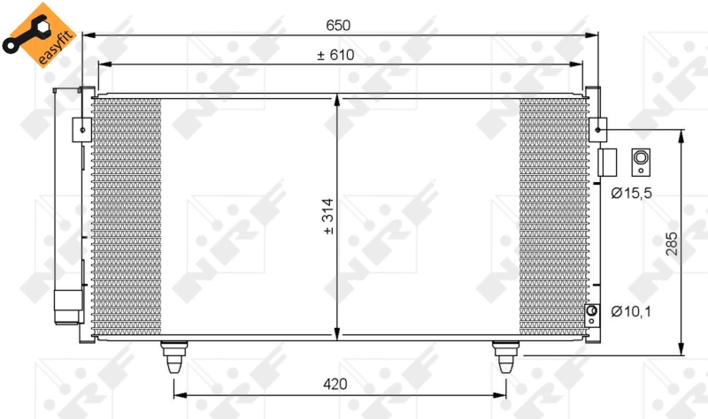 Airco condensor NRF 35855