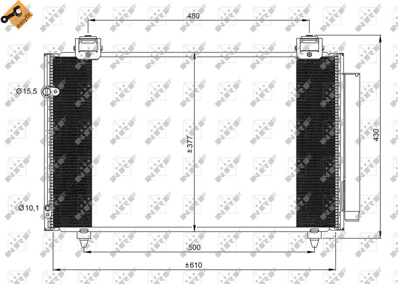 NRF Airco condensor 35861