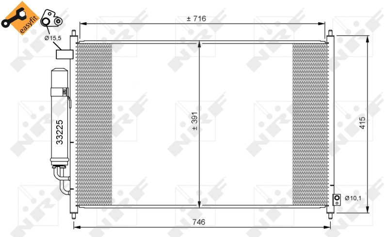 Airco condensor NRF 35867