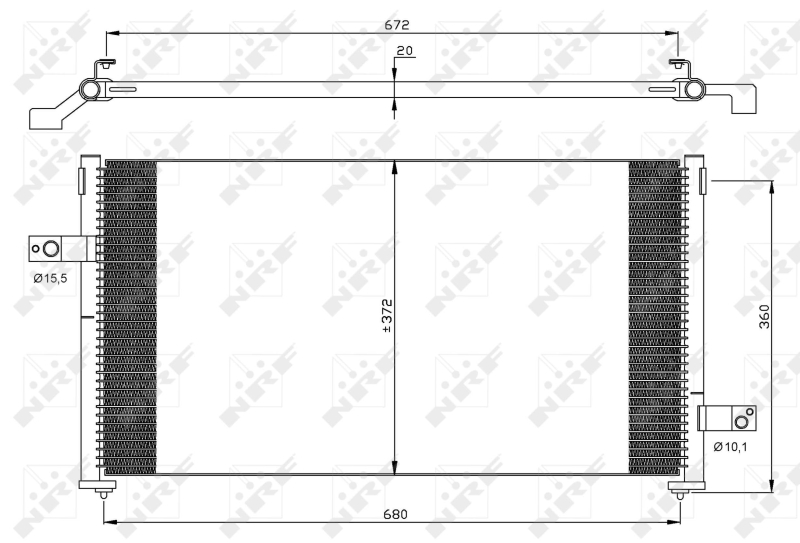 Airco condensor NRF 35877