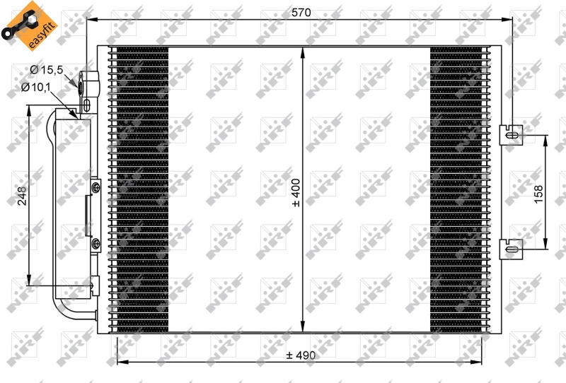 Airco condensor NRF 35879