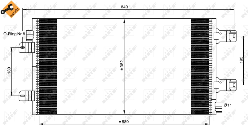 Airco condensor NRF 35880