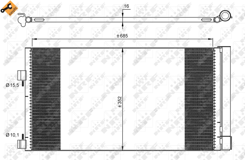 Airco condensor NRF 35890