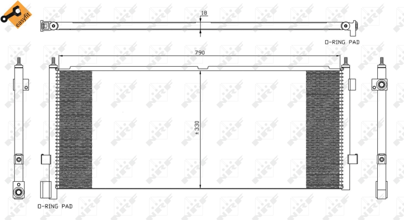 Airco condensor NRF 35891