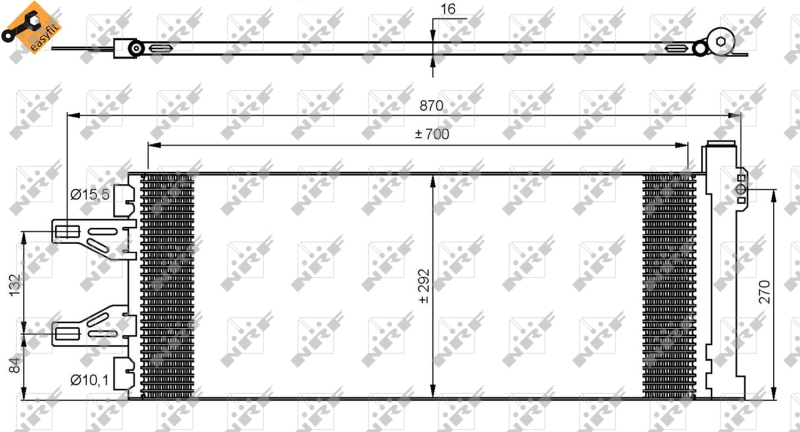 NRF Airco condensor 35894