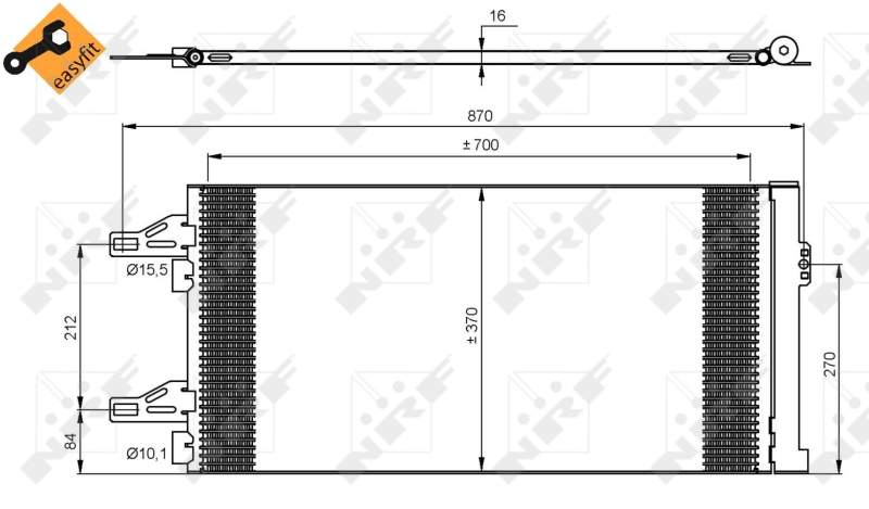 Airco condensor NRF 35895