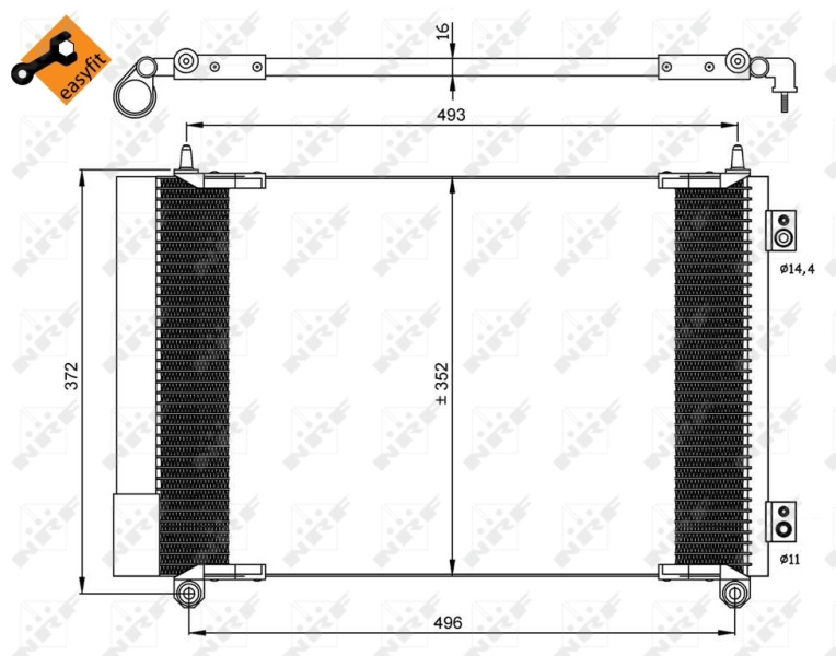 Airco condensor NRF 35899