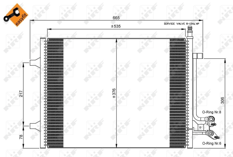 Airco condensor NRF 35904