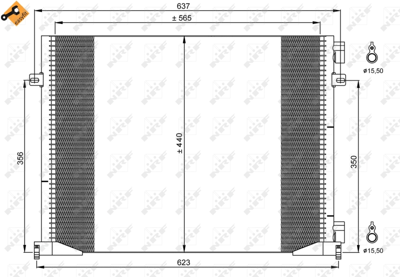 NRF Airco condensor 35914