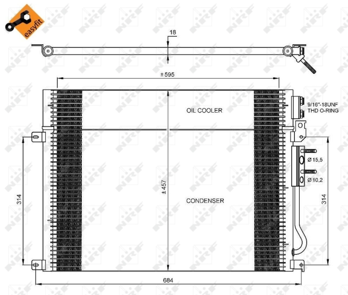 Airco condensor NRF 35920