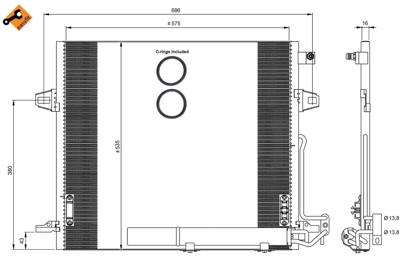 Airco condensor NRF 35927