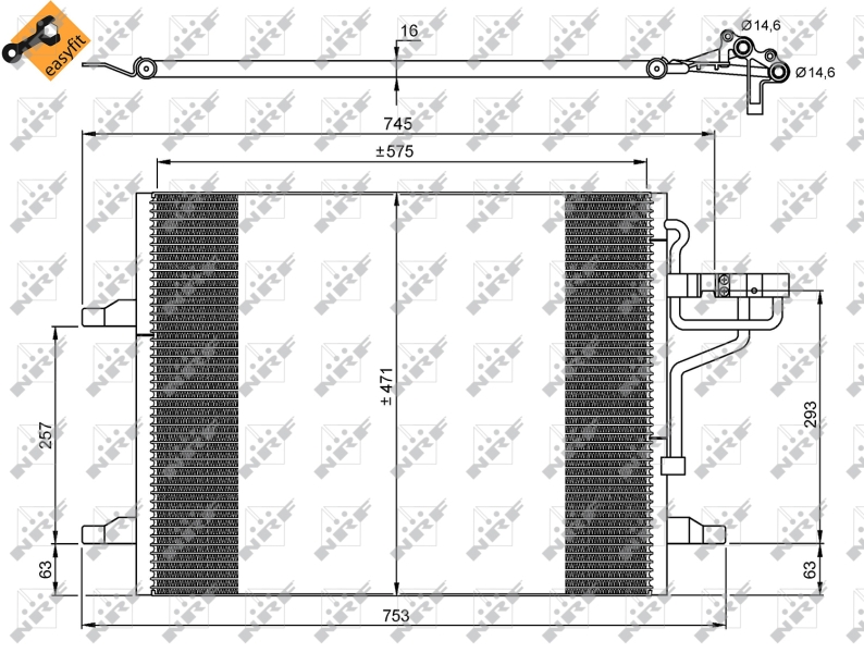 Airco condensor NRF 35936