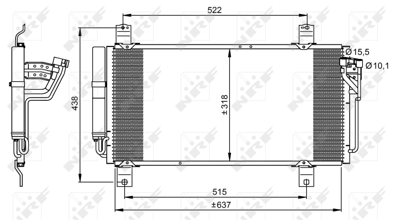 Airco condensor NRF 35949