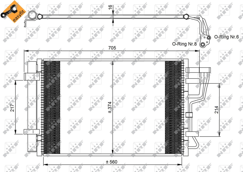 NRF Airco condensor 35963