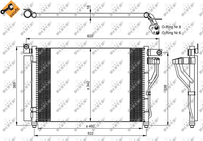 Airco condensor NRF 35964