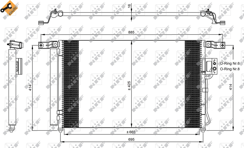 NRF Airco condensor 35965