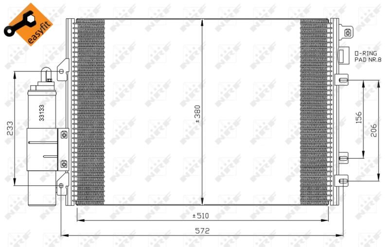 Airco condensor NRF 35967