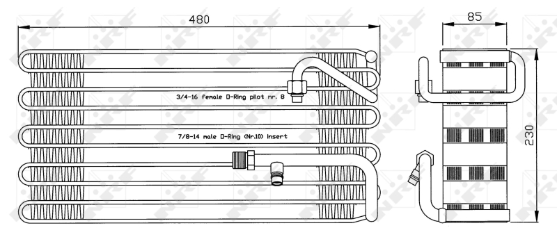 NRF Airco verdamper 36105