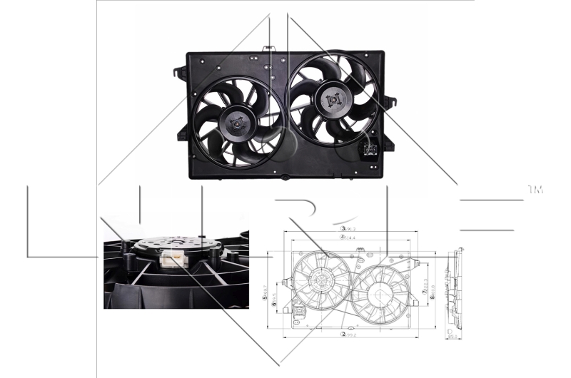 Ventilatorwiel-motorkoeling NRF 47000