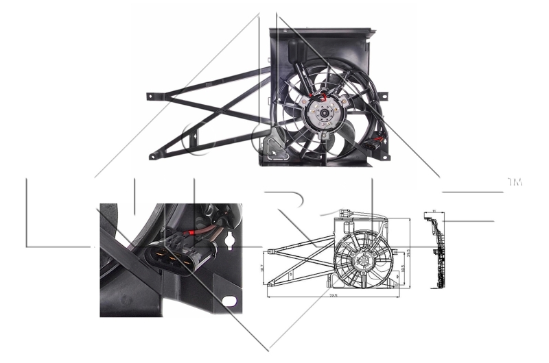 Ventilatorwiel-motorkoeling NRF 47013