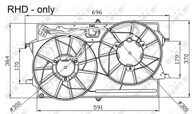 Ventilatorwiel-motorkoeling NRF 47033