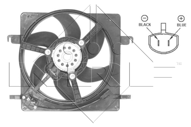 Ventilatorwiel-motorkoeling NRF 47037