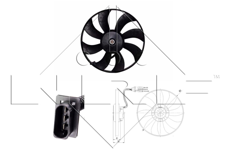 Ventilatorwiel-motorkoeling NRF 47410