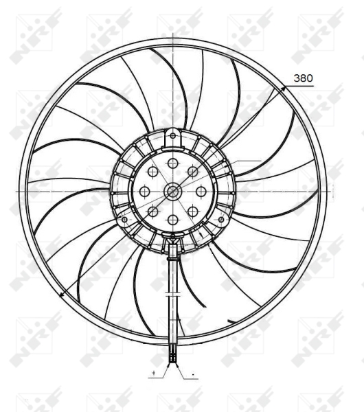 NRF Ventilatorwiel-motorkoeling 47422