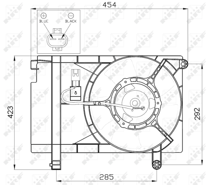 NRF Ventilatorwiel-motorkoeling 47471