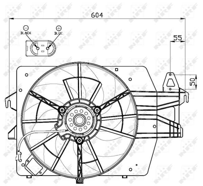NRF Ventilatorwiel-motorkoeling 47544
