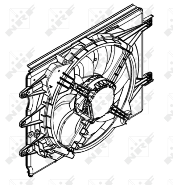 Ventilatorwiel-motorkoeling NRF 47596