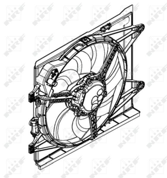 Ventilatorwiel-motorkoeling NRF 47598