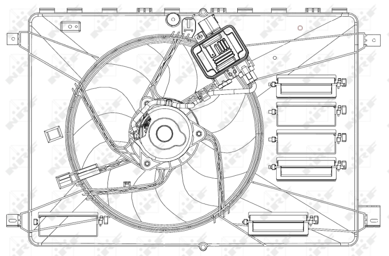 Ventilatorwiel-motorkoeling NRF 47627