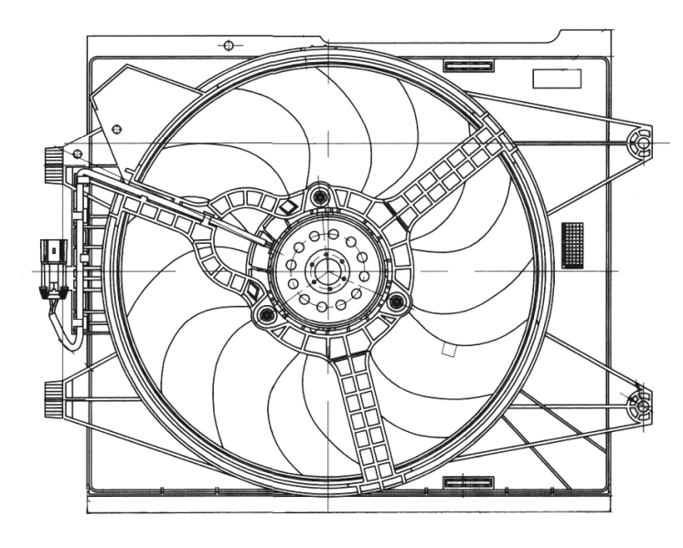 Ventilatorwiel-motorkoeling NRF 47655