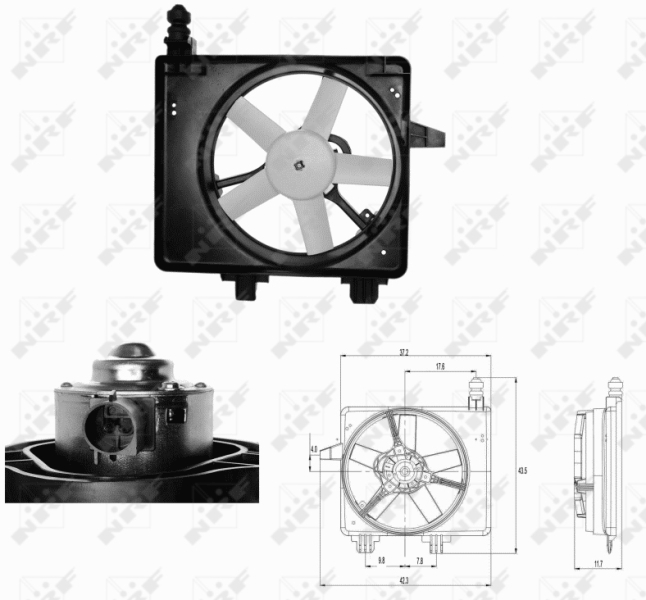 Ventilatorwiel-motorkoeling NRF 47680