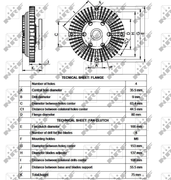 NRF Visco-koppeling 49528