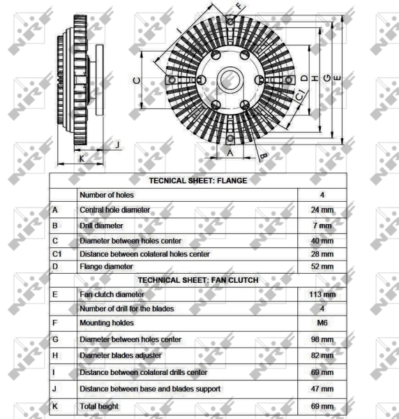 NRF Visco-koppeling 49558
