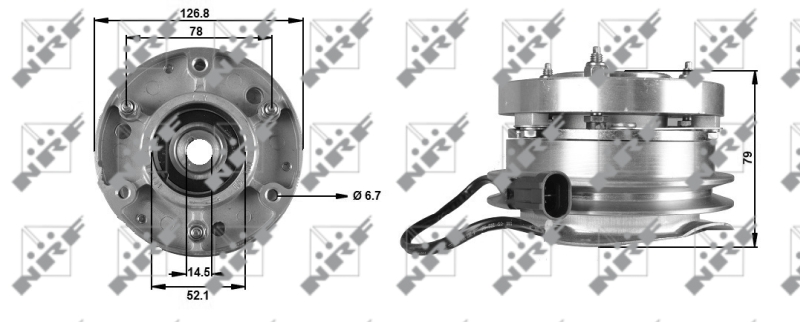 NRF Visco-koppeling 49700