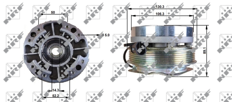 NRF Visco-koppeling 49701