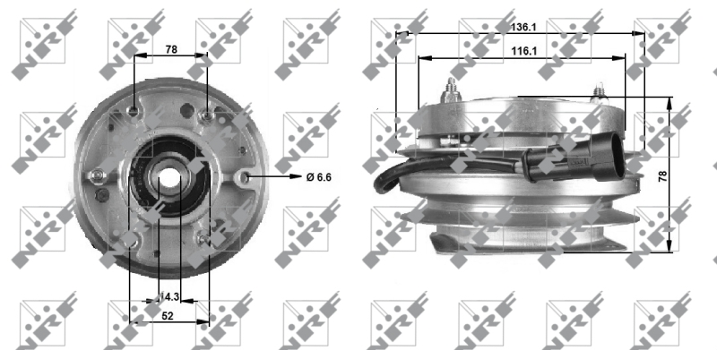 NRF Visco-koppeling 49703