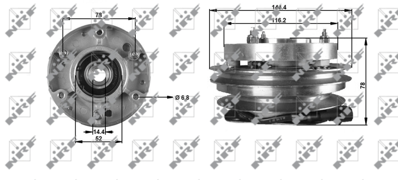NRF Visco-koppeling 49706