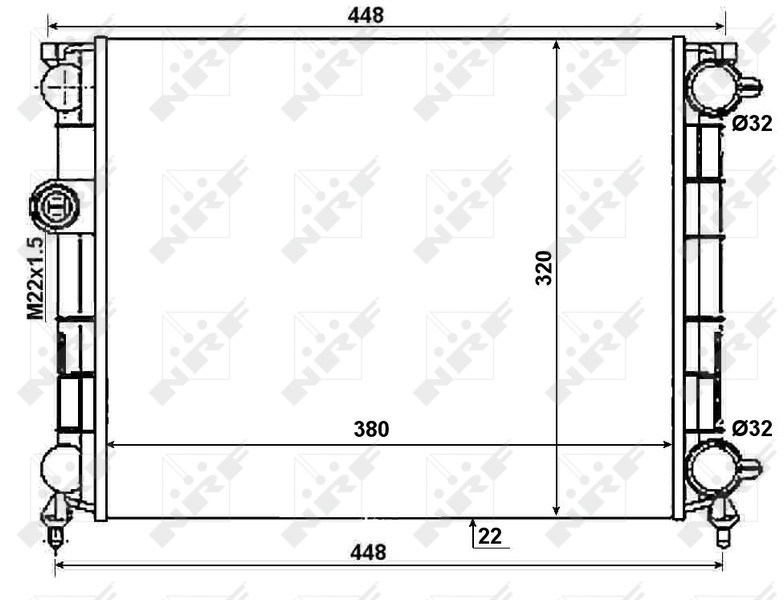 NRF Radiateur 50004