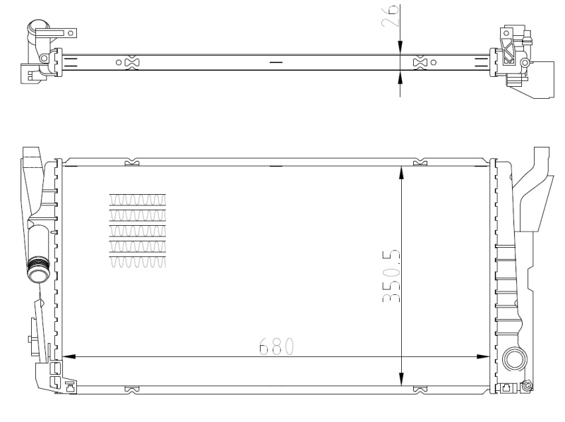NRF Radiateur 50039
