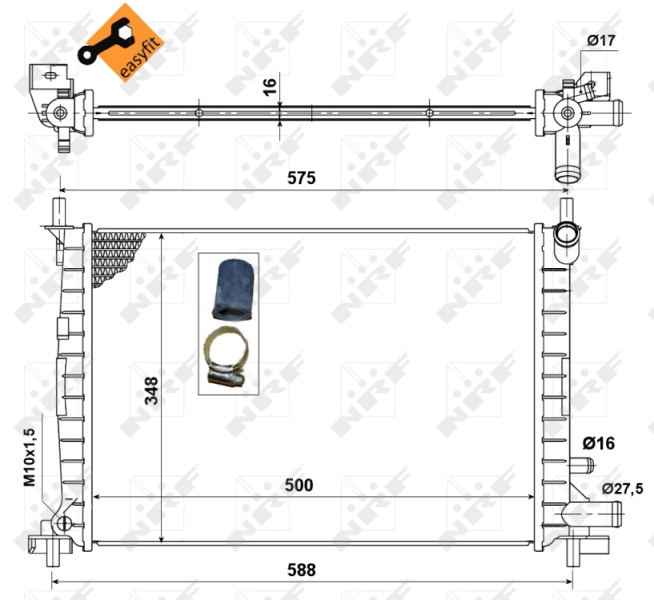 NRF Radiateur 50130