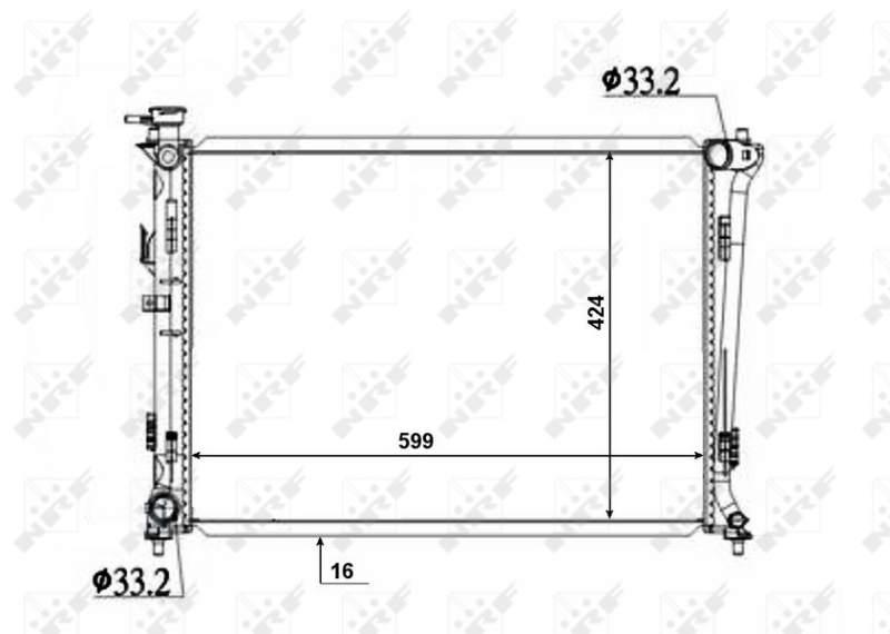 NRF Radiateur 50136