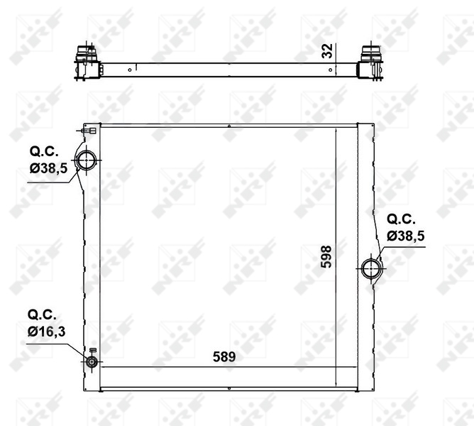 NRF Radiateur 50139