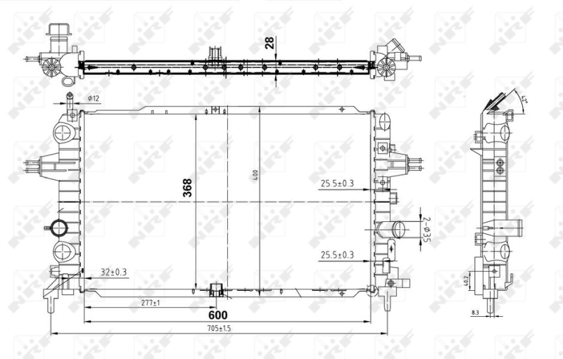 NRF Radiateur 50143